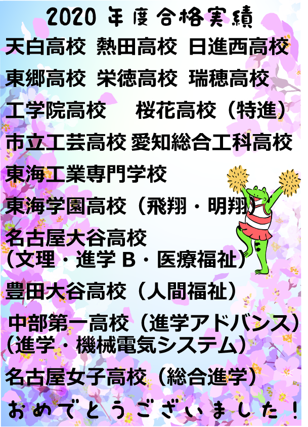 2020年度合格実績